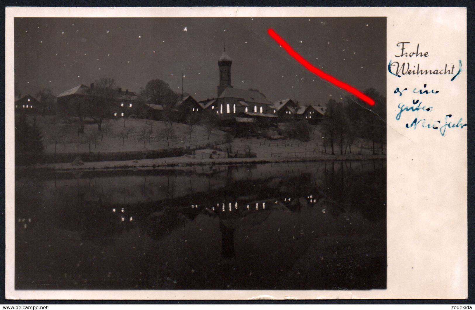 F0629 - Iffeldorf An Der Osterseen Glückwunschkarte - Foto A. Scheler Post Staltach - Stempel - Weilheim