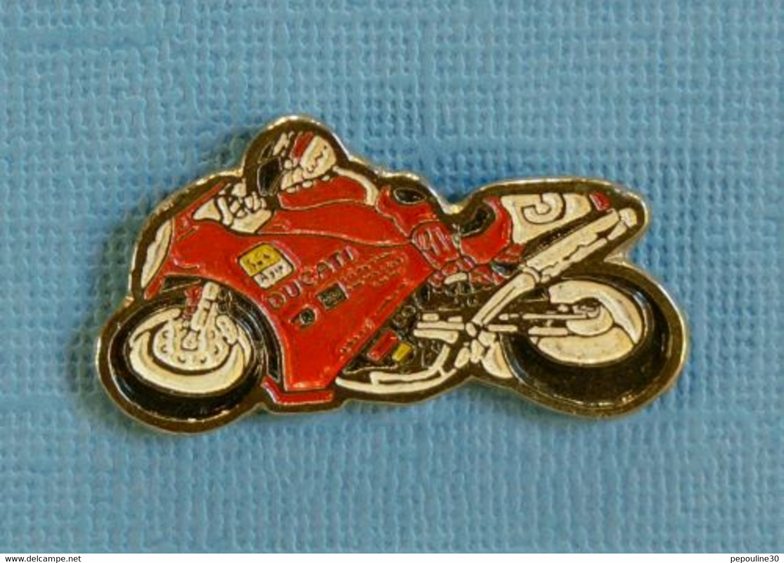 1 PIN'S //  ** MOTO GP / DUCATI 851 / N°3 ** - Motos