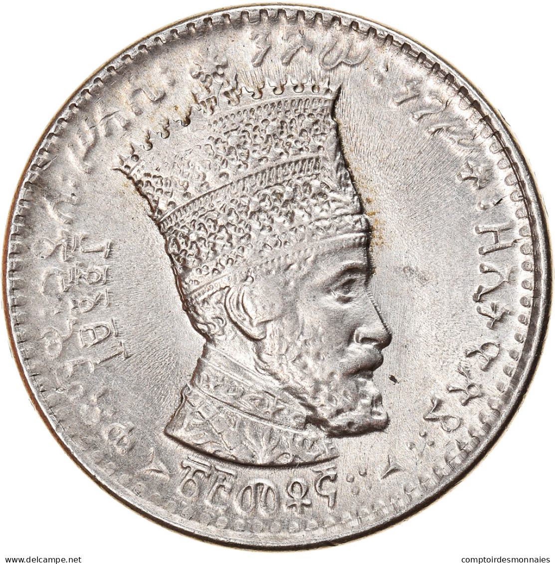 Monnaie, Éthiopie, Haile Selassie I, 25 Matonas, 1931, TTB, Nickel, KM:30 - Ethiopia