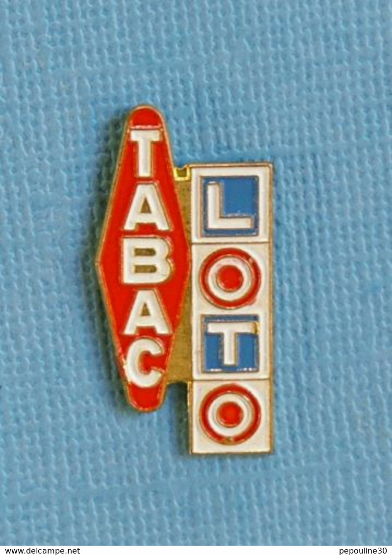 1 PIN'S //  ** ENSEIGNE CAROTTE / TABAC Et LOTO ** . (Yoshinori Pin's Bijoux En France) - Jeux