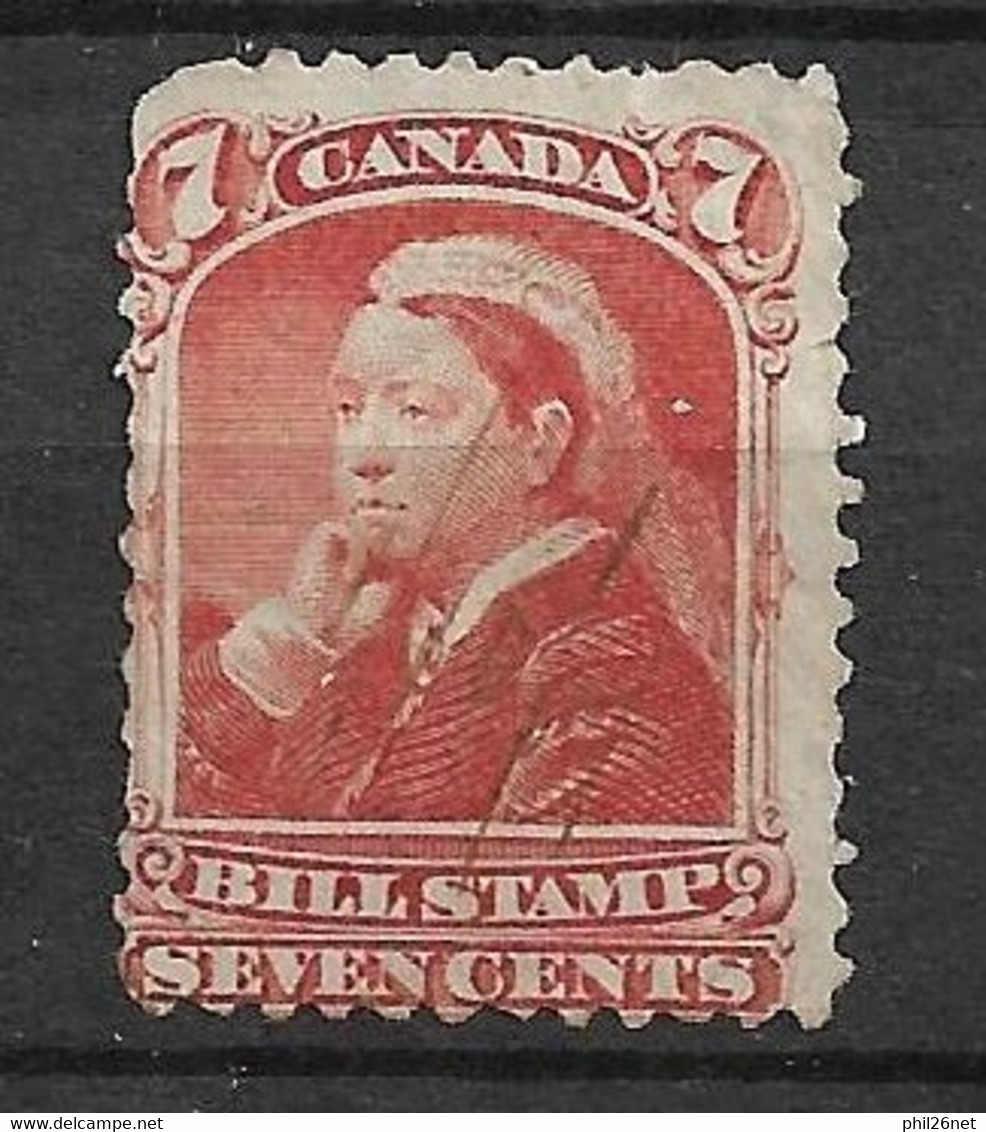 Canada Fical Victoria 7 Cents Ocre   B/TB   Voir Scans    - Steuermarken