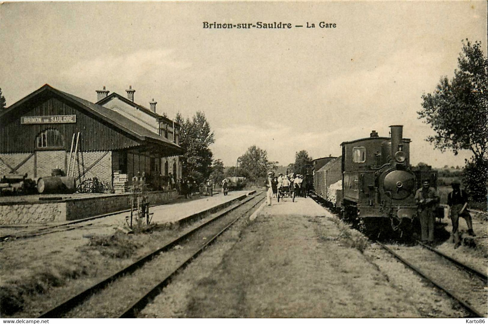 Brinon Sur Sauldre * La Gare * Train Locomotive * Ligne Chemin De Fer Du Cher - Brinon-sur-Sauldre