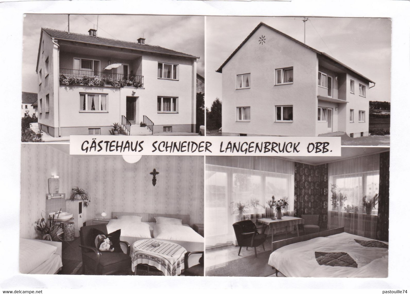 CPSM.  15 X 10,5  -  GÄSTEHAUS  SCHNEIDER  LANGENBRUCK  OBB - Langenbruck