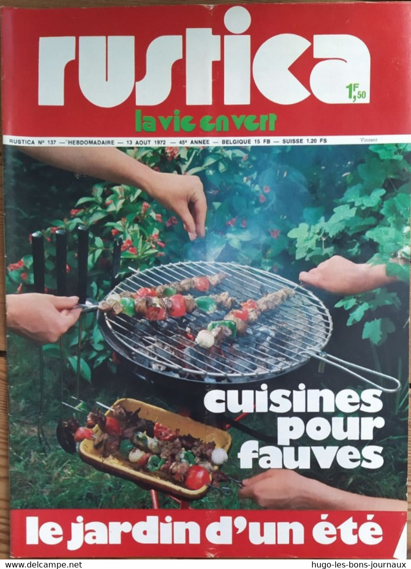 Rustica_N°137_13 Août 1972_cuisines Pour Fauves_le Jardin D'un été - Jardinería