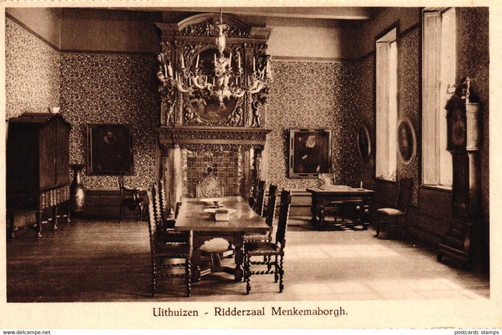 Uithuizen, Ridderzaal Menkemaborgh, Um 1930/40 - Uithuizen