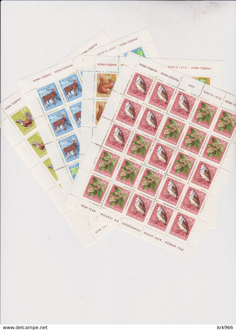 YUGOSLAVIA,1978 NEW YEAR FLORA & FAUNA  Sheet Set   MNH - Otros & Sin Clasificación