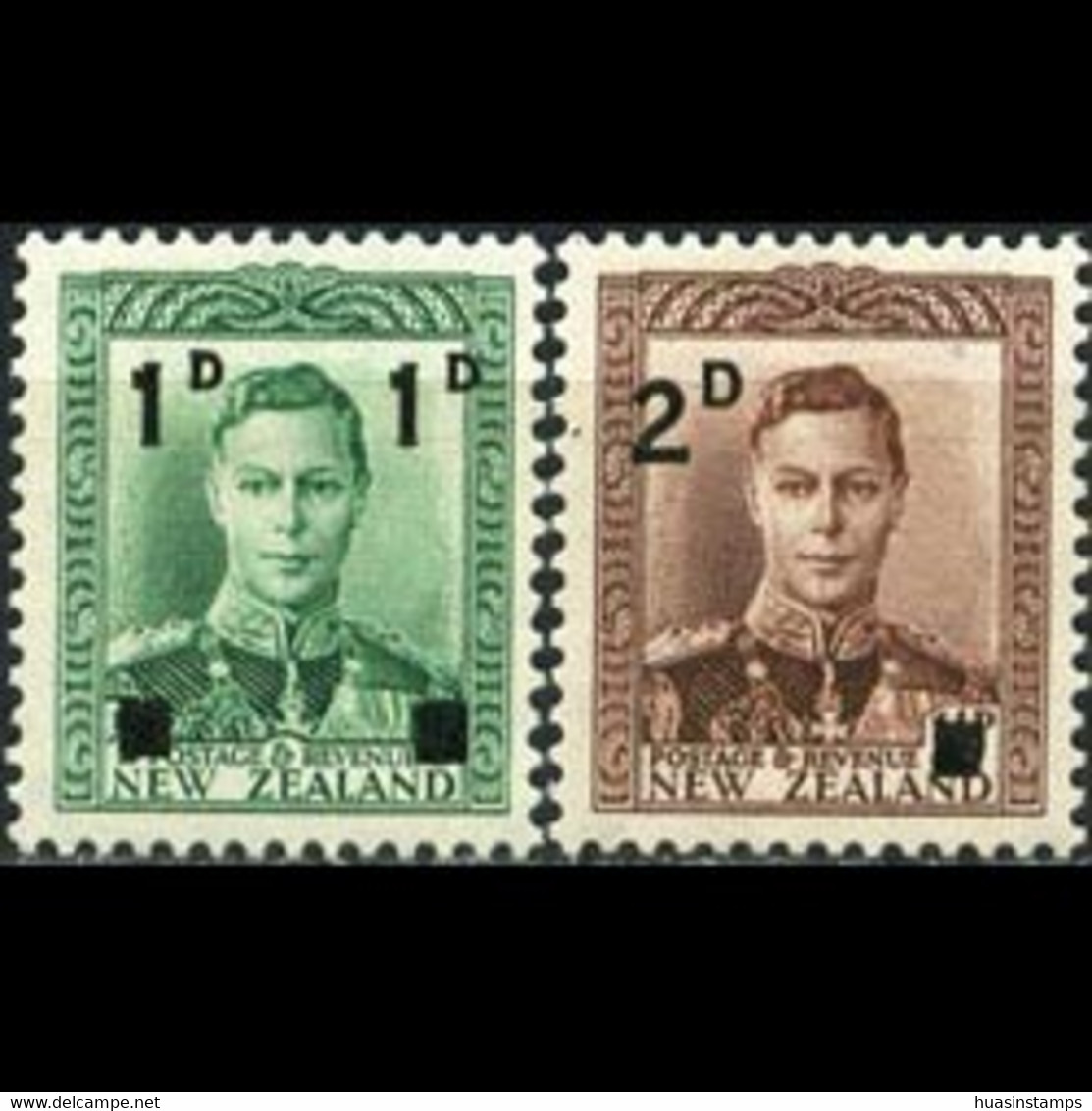 NEW ZEALAND 1940 - Scott# 242-3 King Surch. Set Of 2 MNH - Neufs