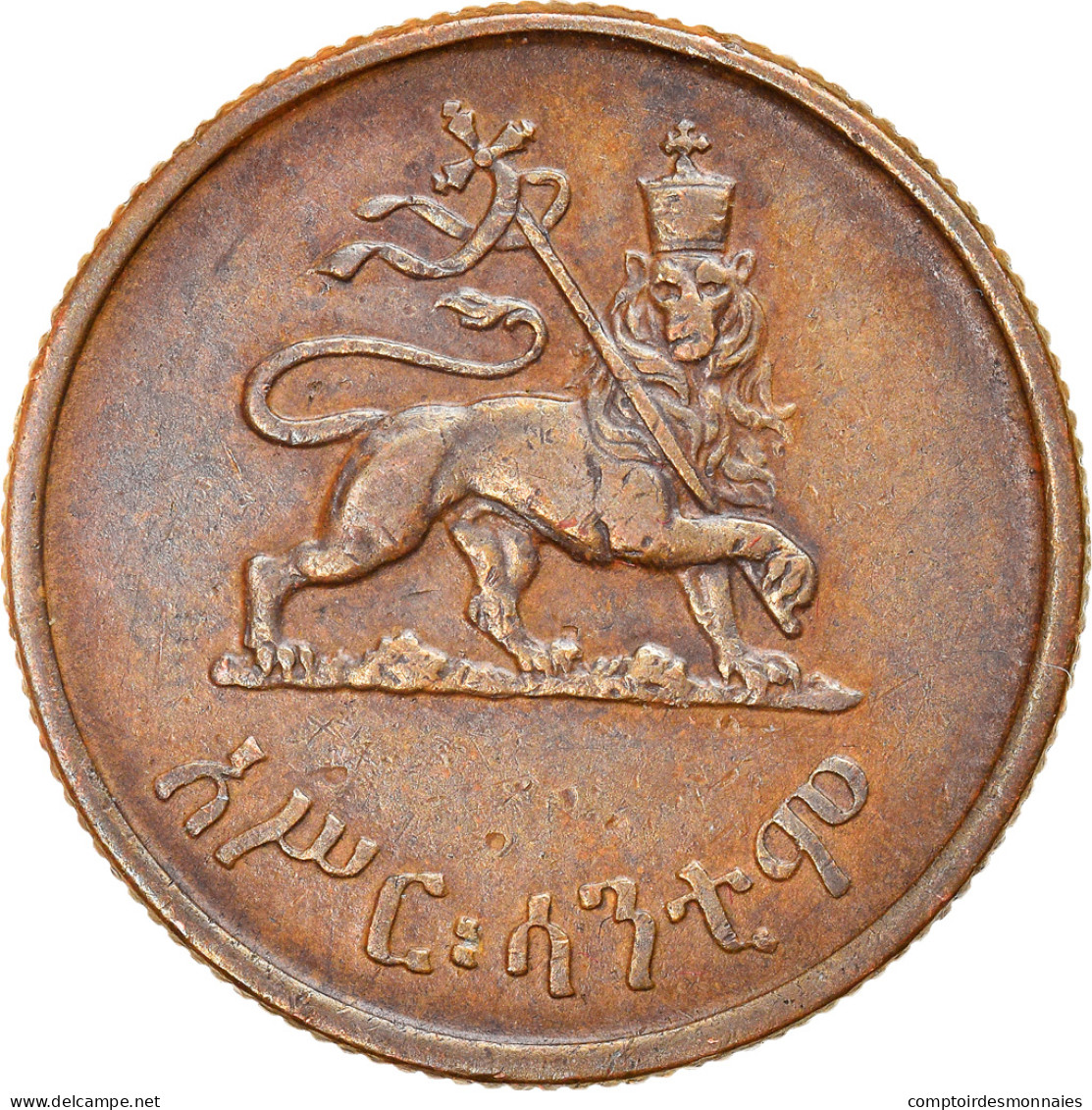 Monnaie, Éthiopie, Haile Selassie I, 10 Cents, Assir Santeem, 1944, TTB - Ethiopie