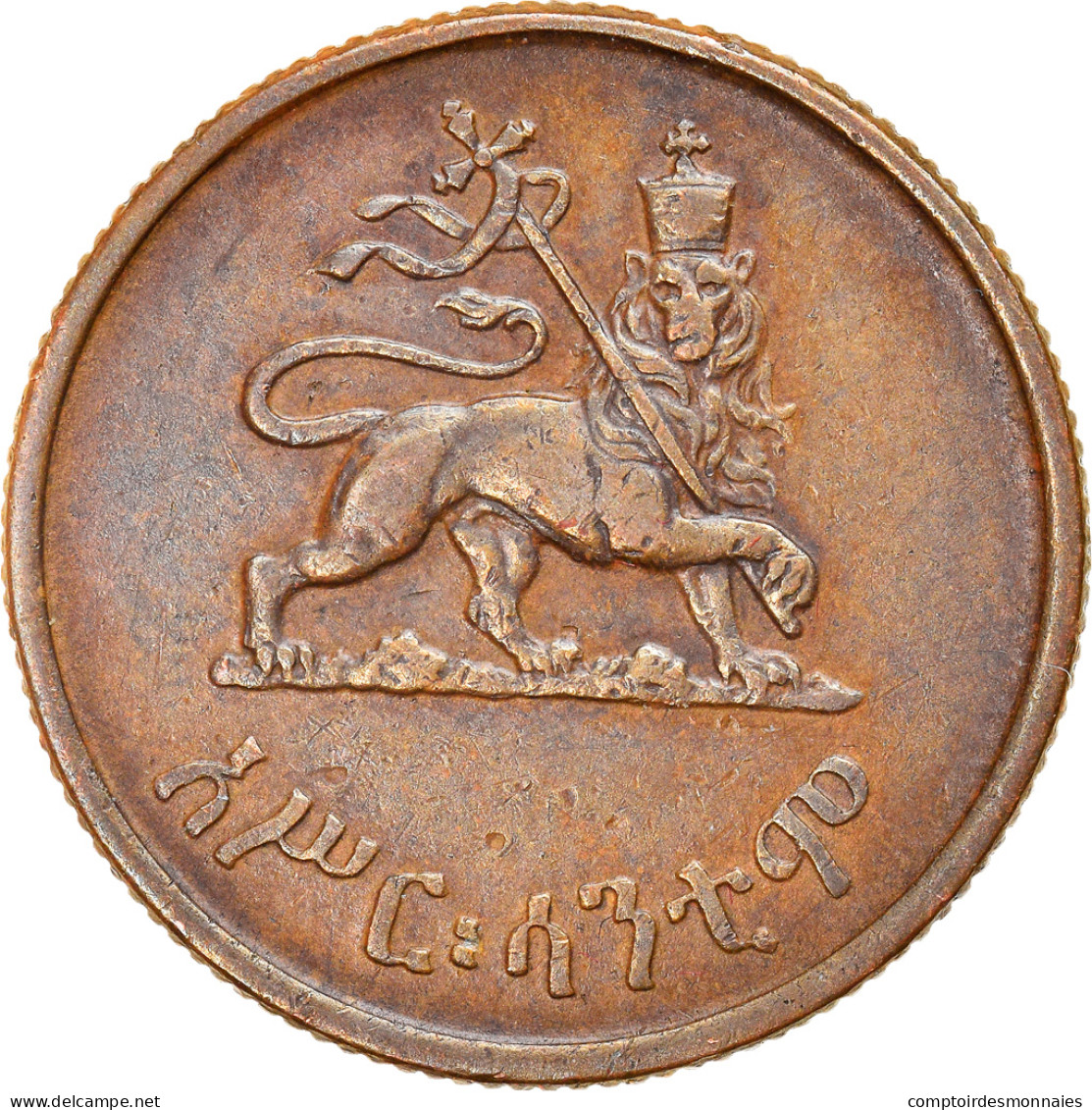 Monnaie, Éthiopie, Haile Selassie I, 10 Cents, Assir Santeem, 1944, TTB - Ethiopia