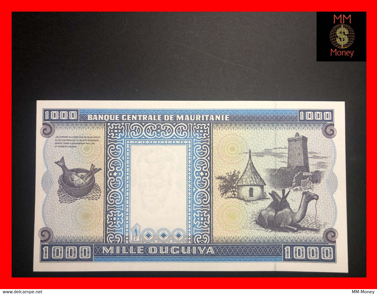 MAURITANIA 1.000 1000 Ouguiya 28.11.1996  P. 7  "scarce Note"    UNC - Mauritania