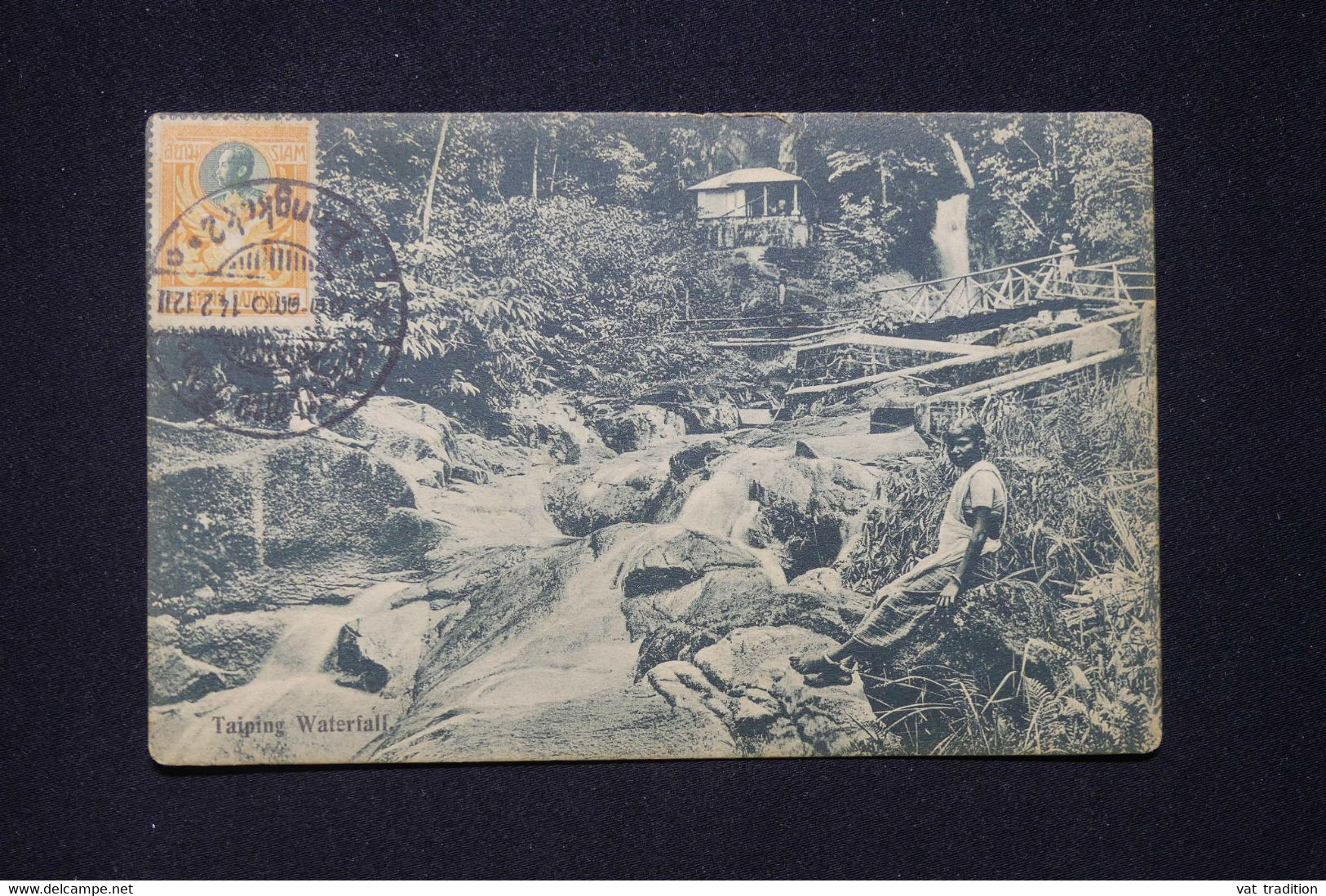 SIAM - Affranchissement Chulalongkorn 1er De Bangkok Sur Carte Postale Pour Paris En 1912  - L 96769 - Siam