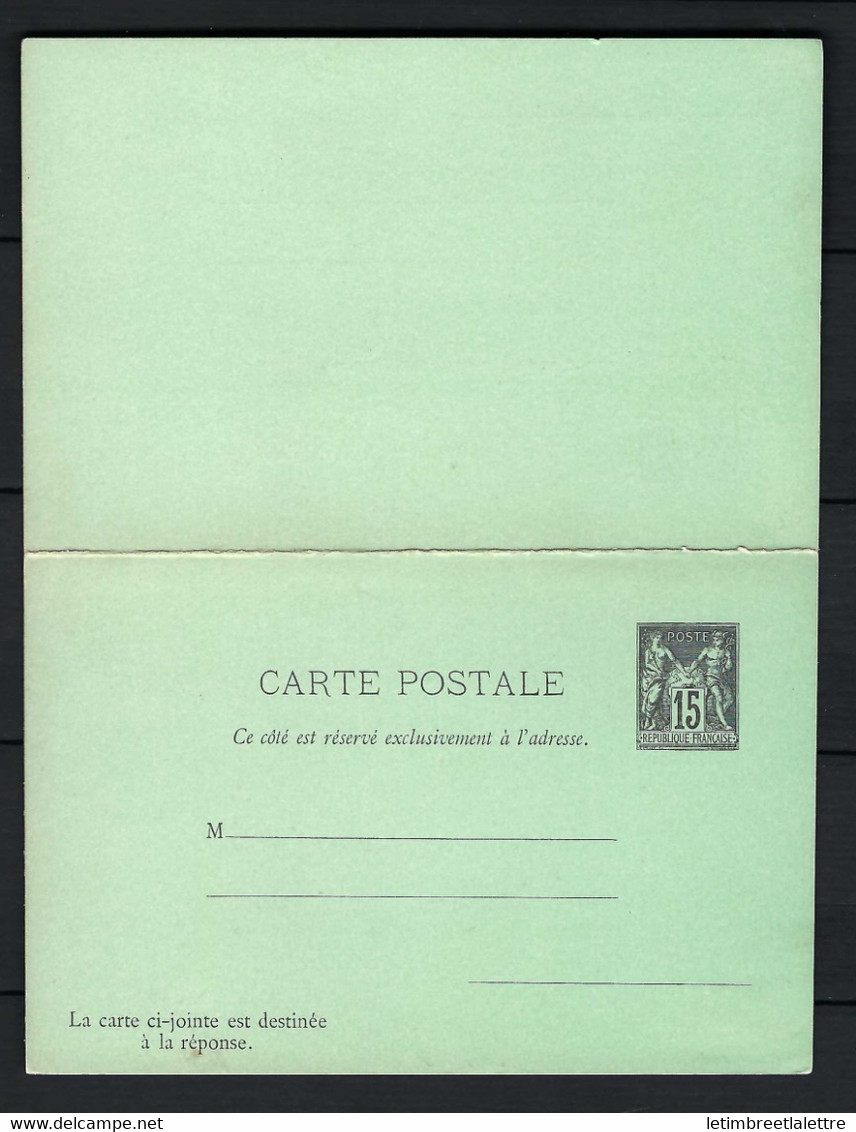 ⭐ France - Entier Postal - CP 1 - Ref I 1 ⭐ - Standaardomslagen En TSC (Voor 1995)