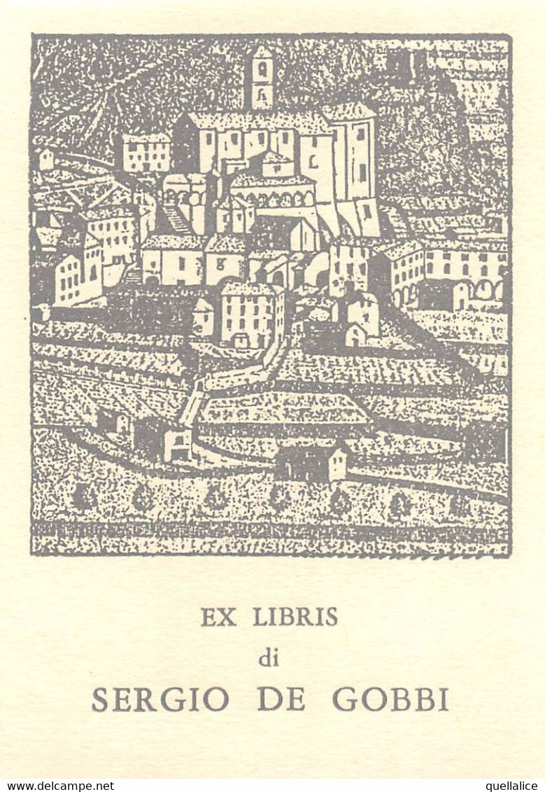 02764   "EX LIBRIS DI SERGIO DE GOBBI" ORIG. - Ex-libris