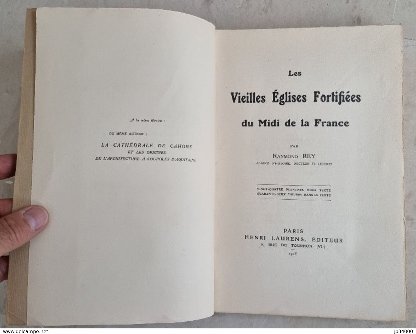 VIEILLES EGLISES FORTIFIEES MIDI FRANCE RAYMOND REY ( Laurens En 1925) Bon état - Midi-Pyrénées
