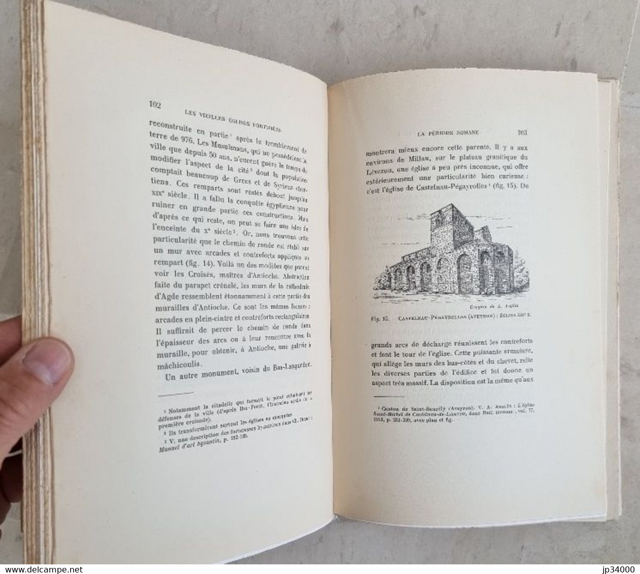 VIEILLES EGLISES FORTIFIEES MIDI FRANCE RAYMOND REY ( Laurens En 1925) Bon état - Midi-Pyrénées