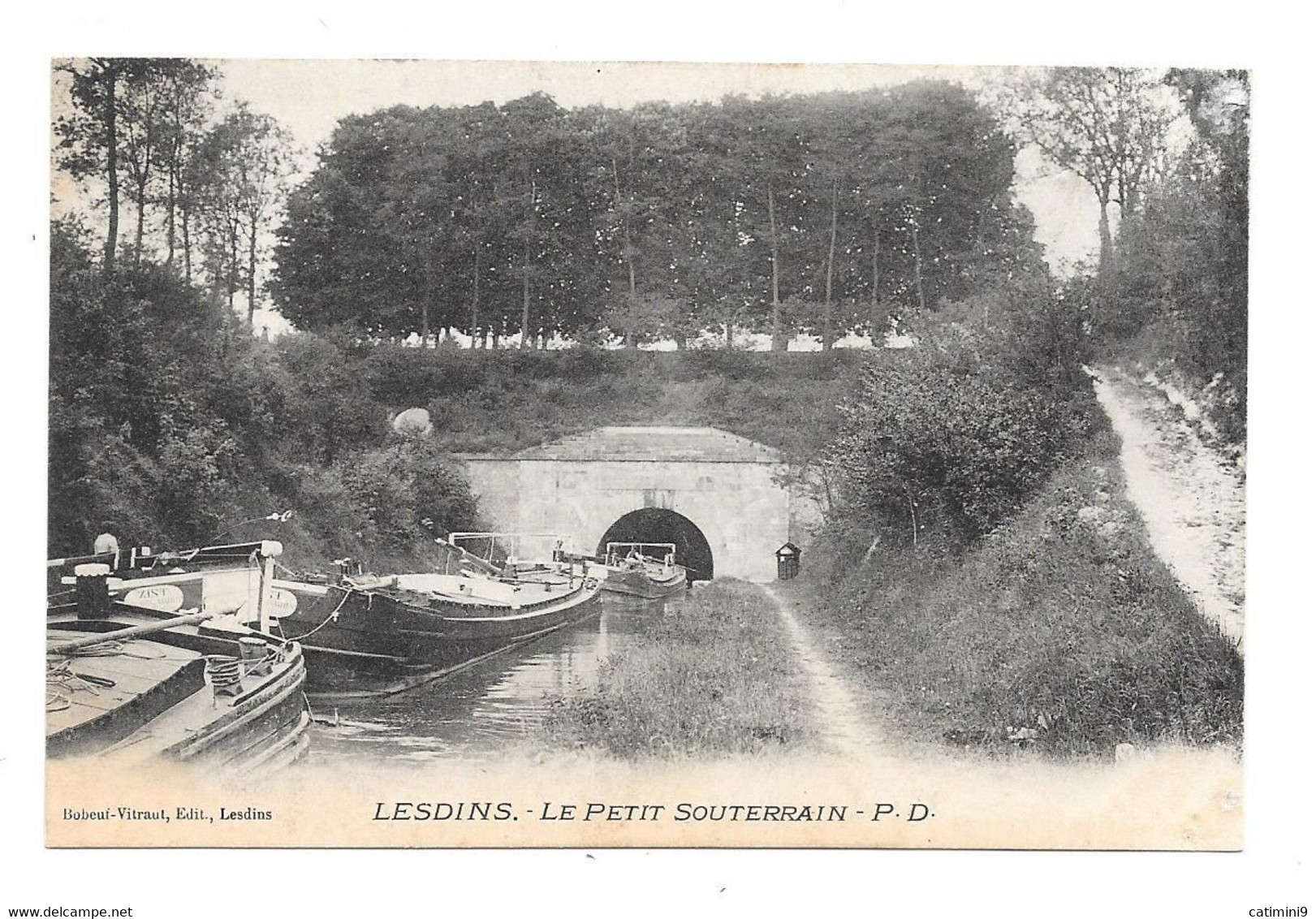 CPA 02 - LESDINS - LE PETIT SOUTERRAIN (PENICHES) - Altri & Non Classificati