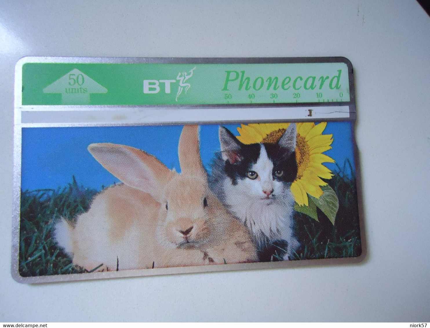 UNITED KINGDOM  USED  CARDS  RABBIT  AND CATS - Conigli