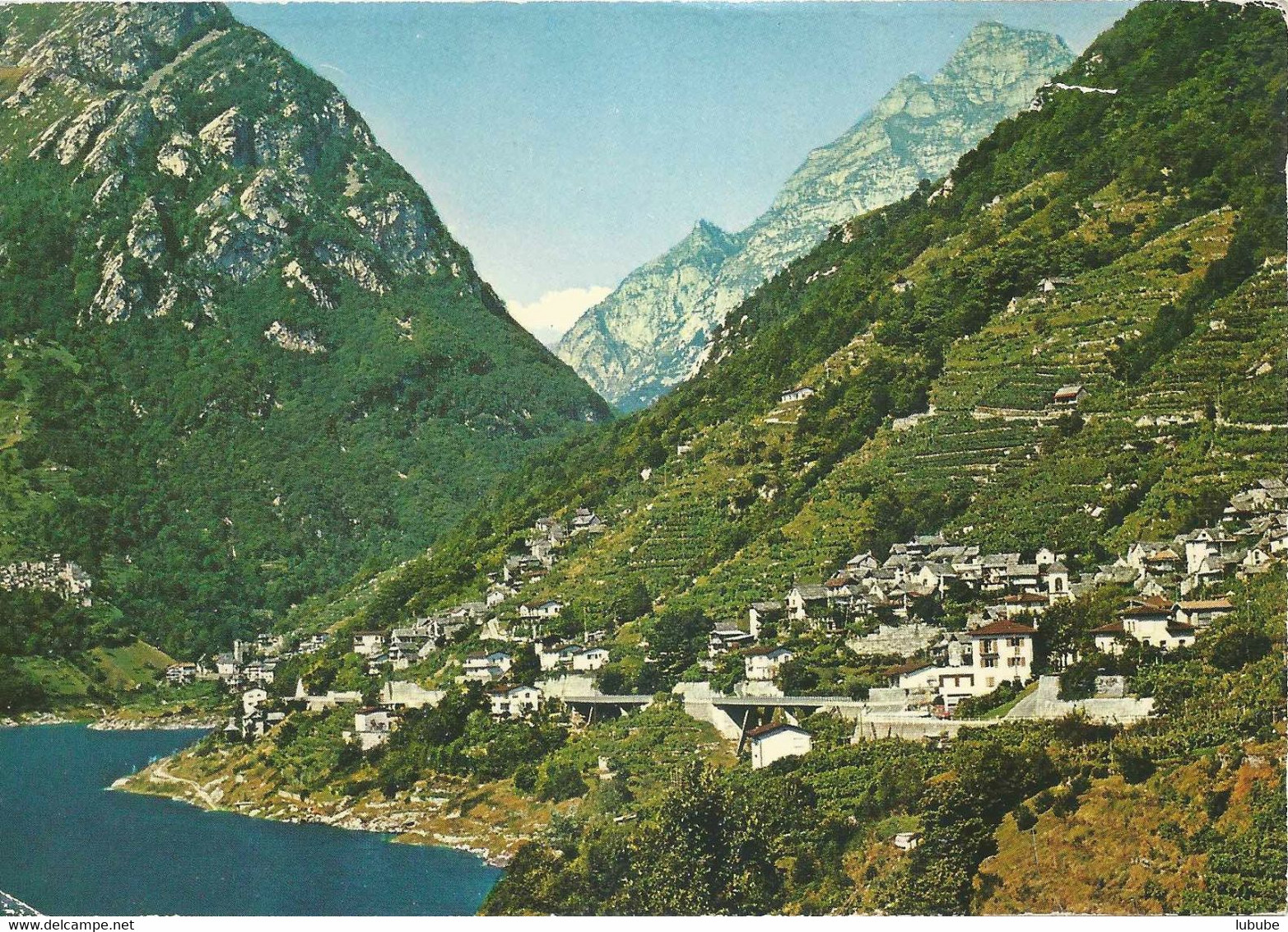 Vogorno - Valle Verzasca, Im Hintergrund Corippo         Ca. 1970 - Verzasca
