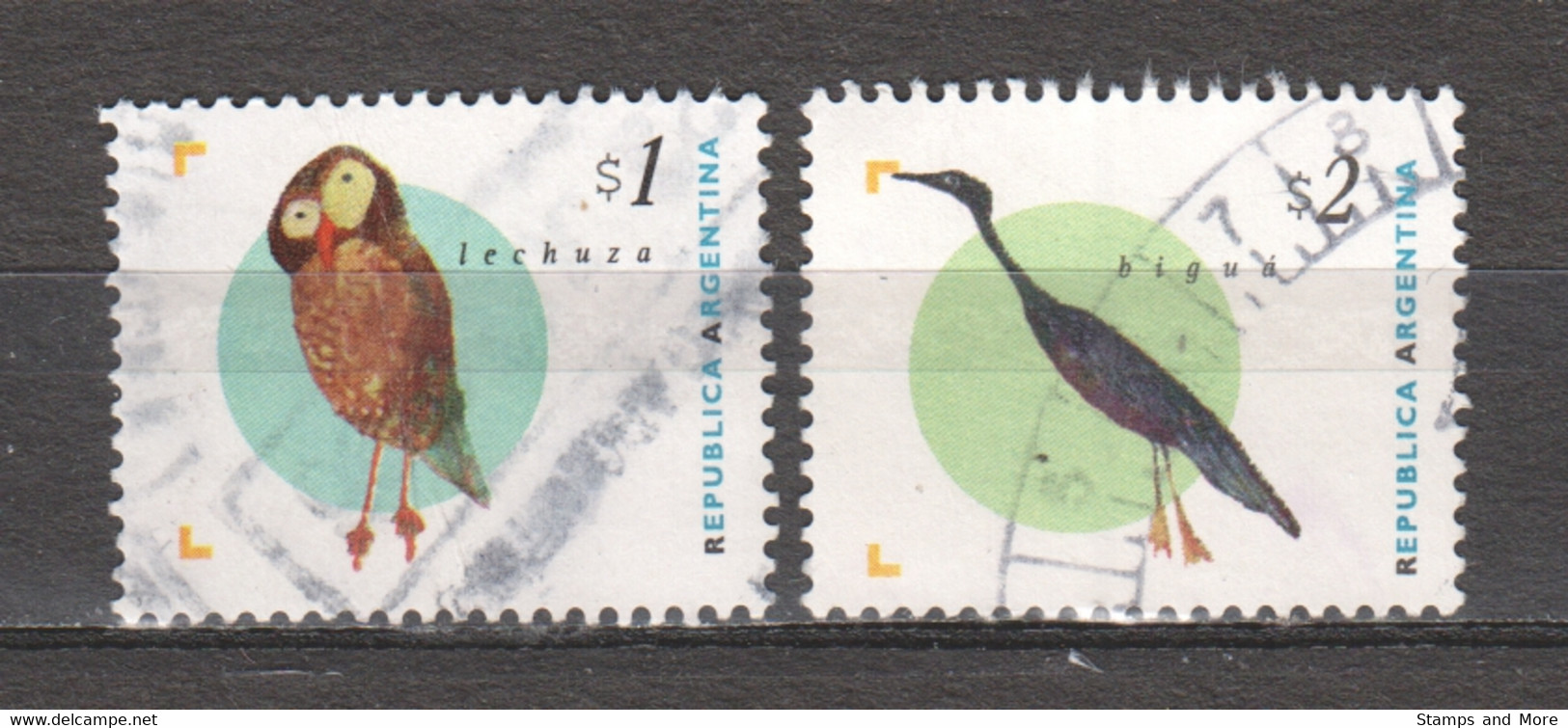 Argentina 1995 Mi 2266-2267 Canceled BIRDS - Used Stamps