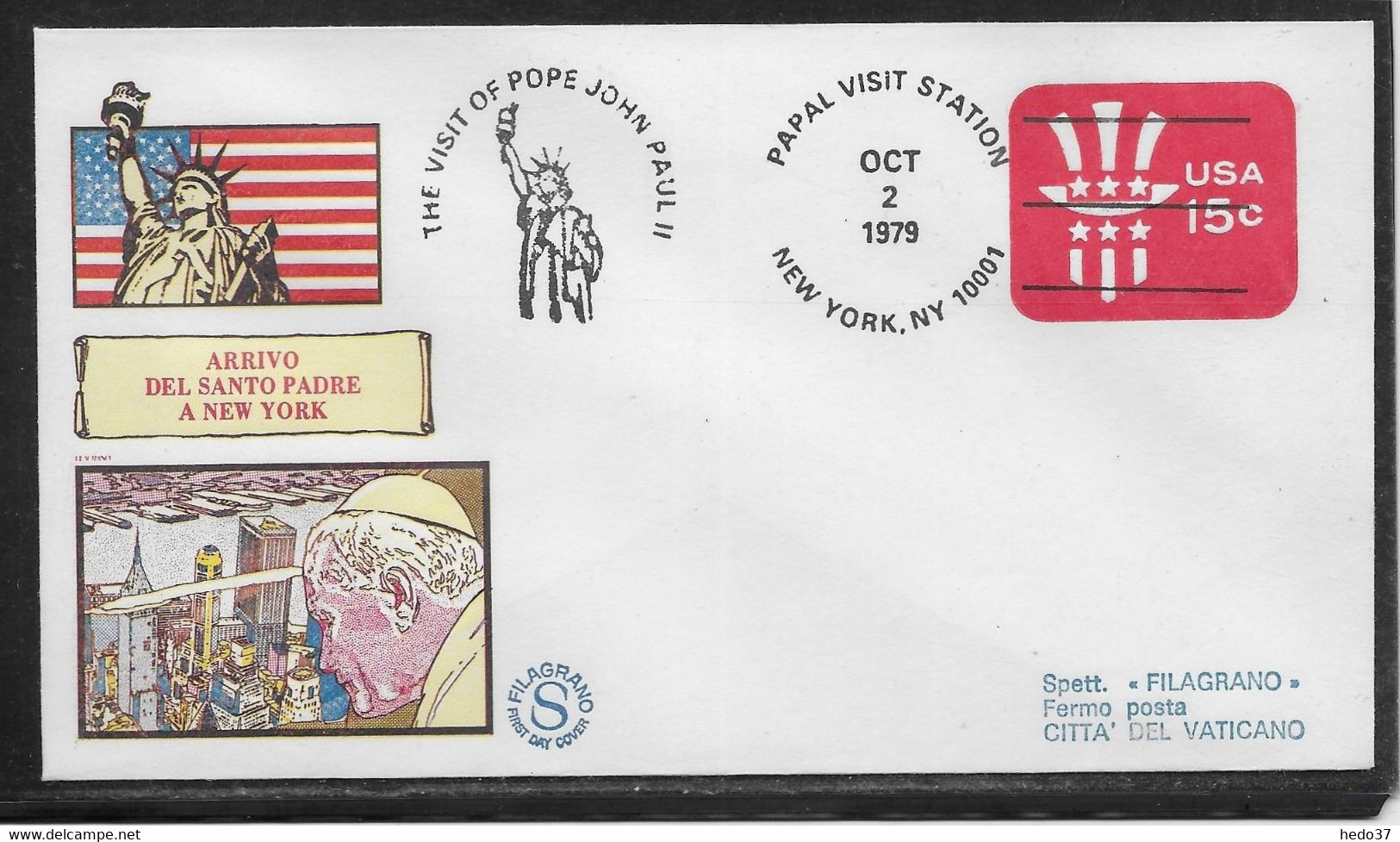 Etats Unis - Entiers Postaux - Thème Papes - TB - 1981-00