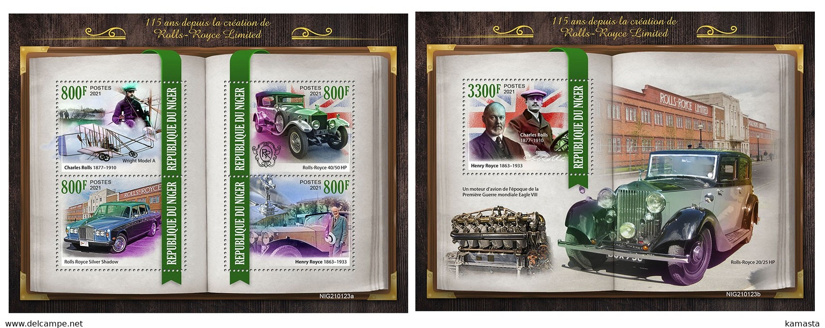 Niger 2021 115 Years Since The Rolls-Royce Limited Isincorporated.  (123) OFFICIAL ISSUE - Autos