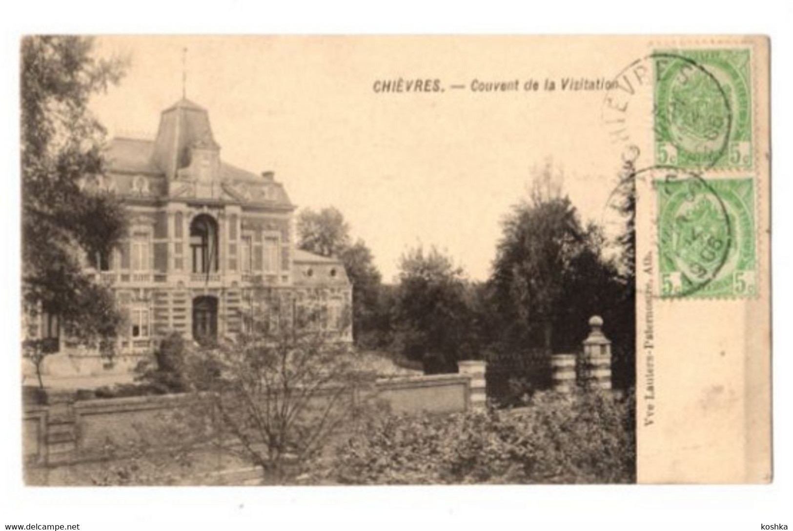 CHIEVRES - Couvent De La Visitation - Envoyée En 1906 - édit Vve Lauters Paternostre - Chièvres