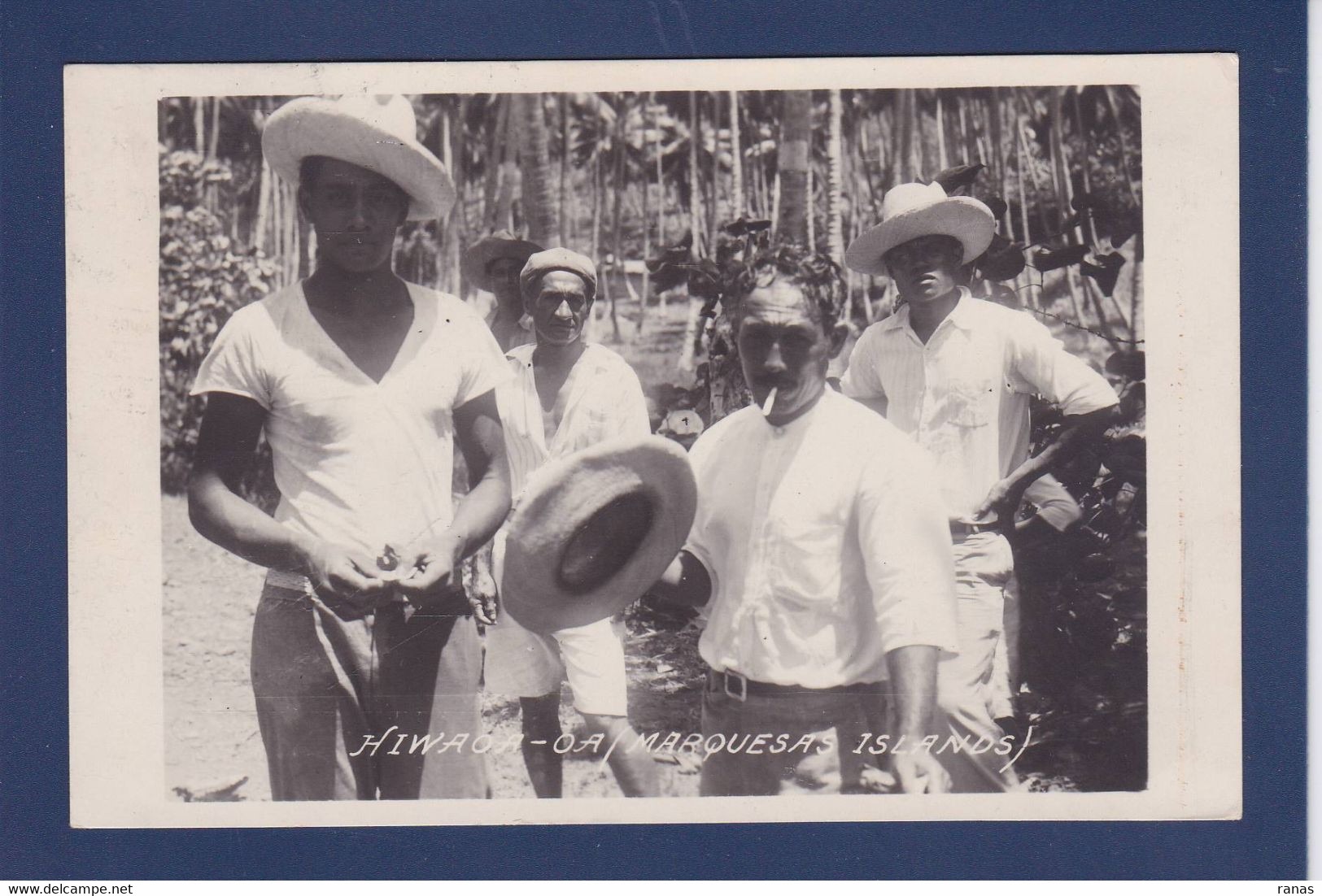 CPA Océanie > Polynésie Française Hiwaoa Carte Photo Circulé Voir Dos - French Polynesia