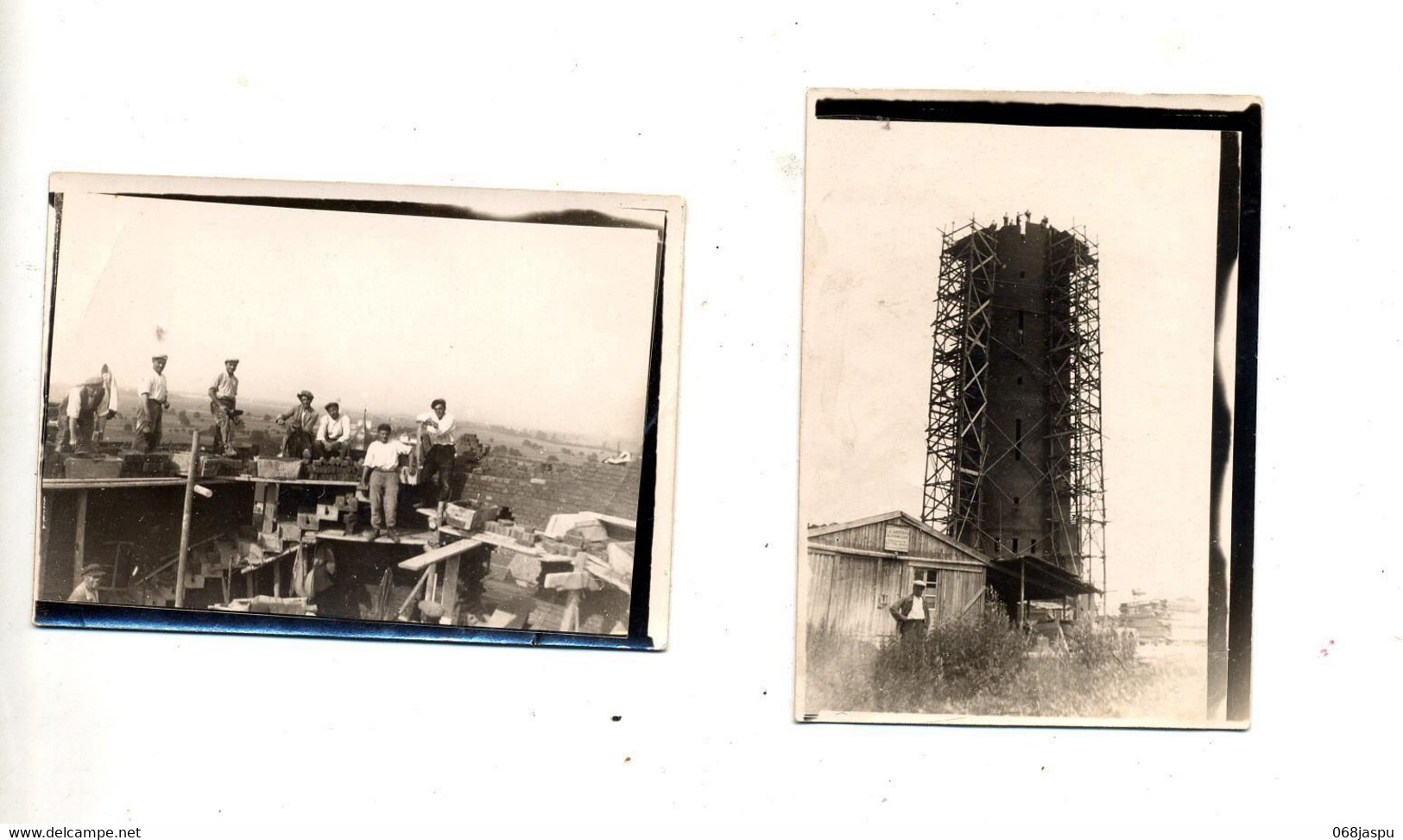 Photo Construction Chateau D'eau Ungersheim 1932 - Plaatsen