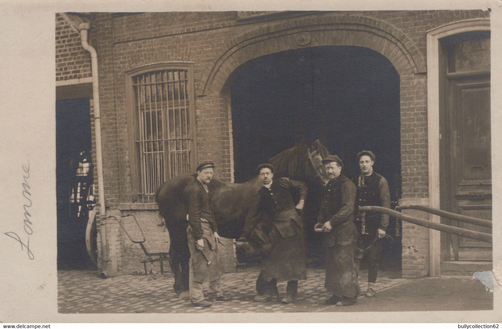 CPA - SELECTION - LOMME - CARTE PHOTO - Albert COUSIN Maréchal-ferrant 737, Avenue De Dunkerque - Lomme