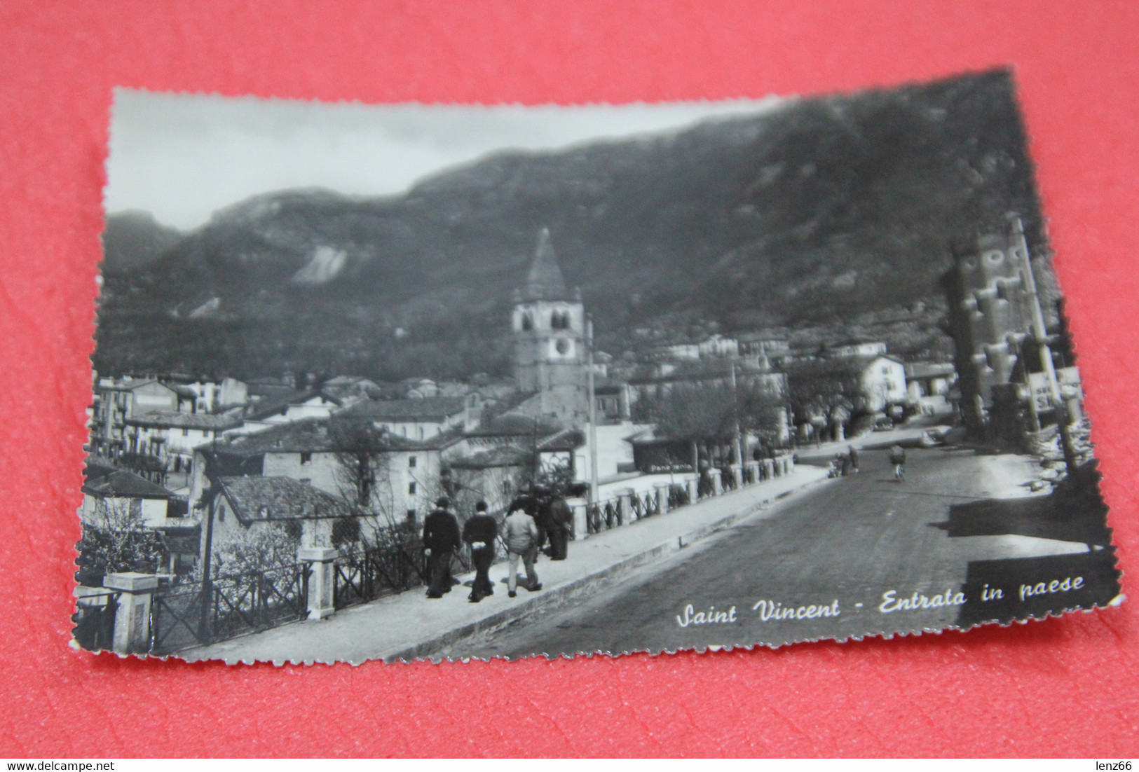 Aosta Saint Vincent Entrata In Paese 1952 - Altri & Non Classificati