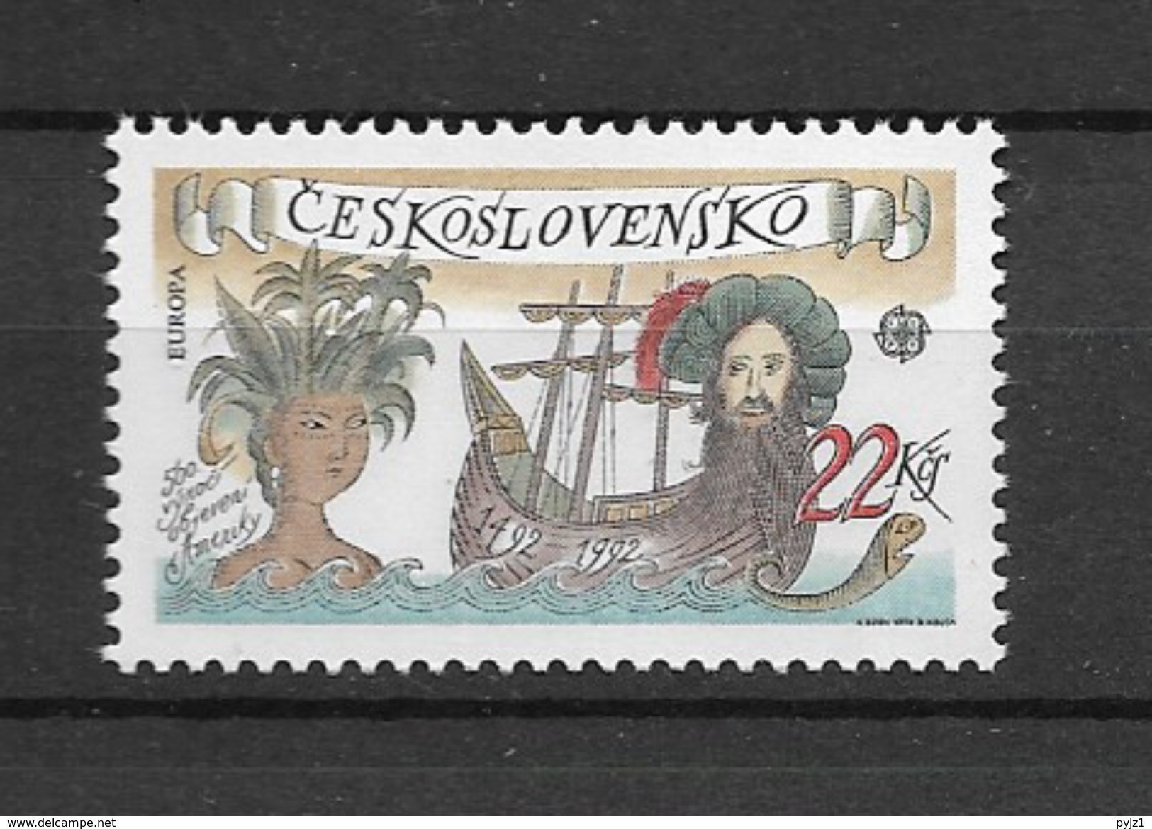 1992 MNH  Czechoslovakia,  Postfris - Neufs