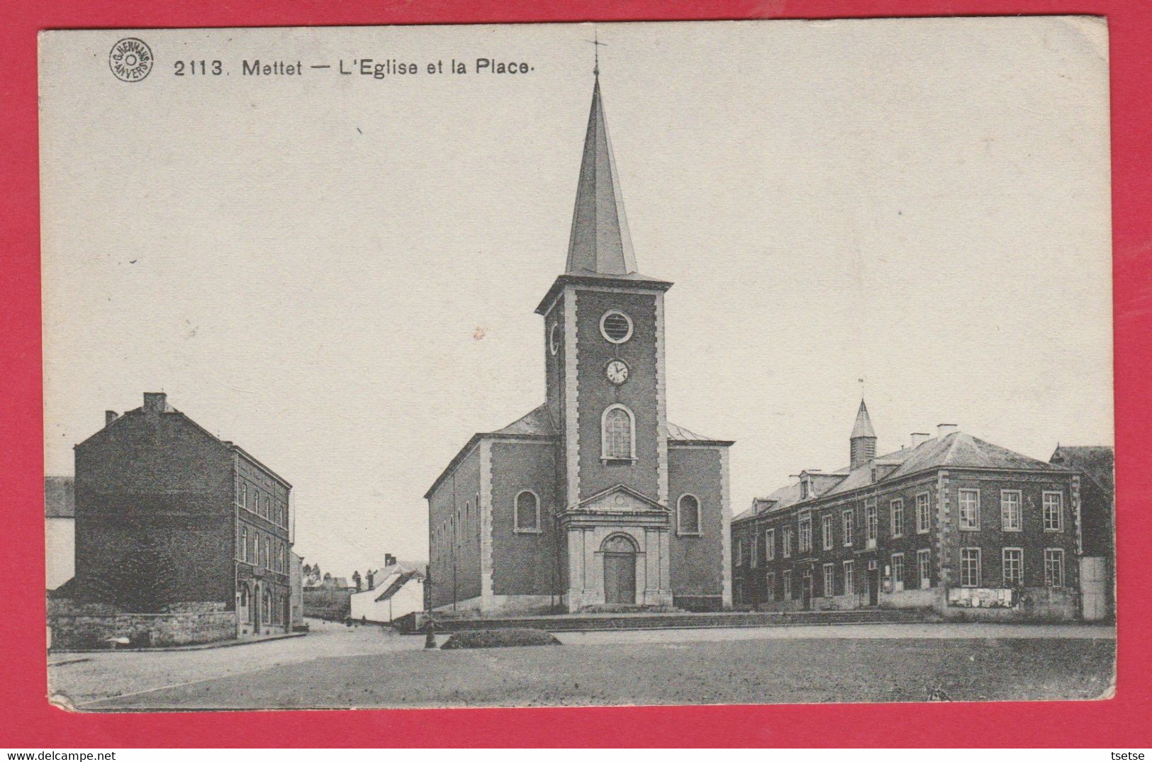 Mettet - L'Eglise Et La Place ( Voir Verso ) - Mettet