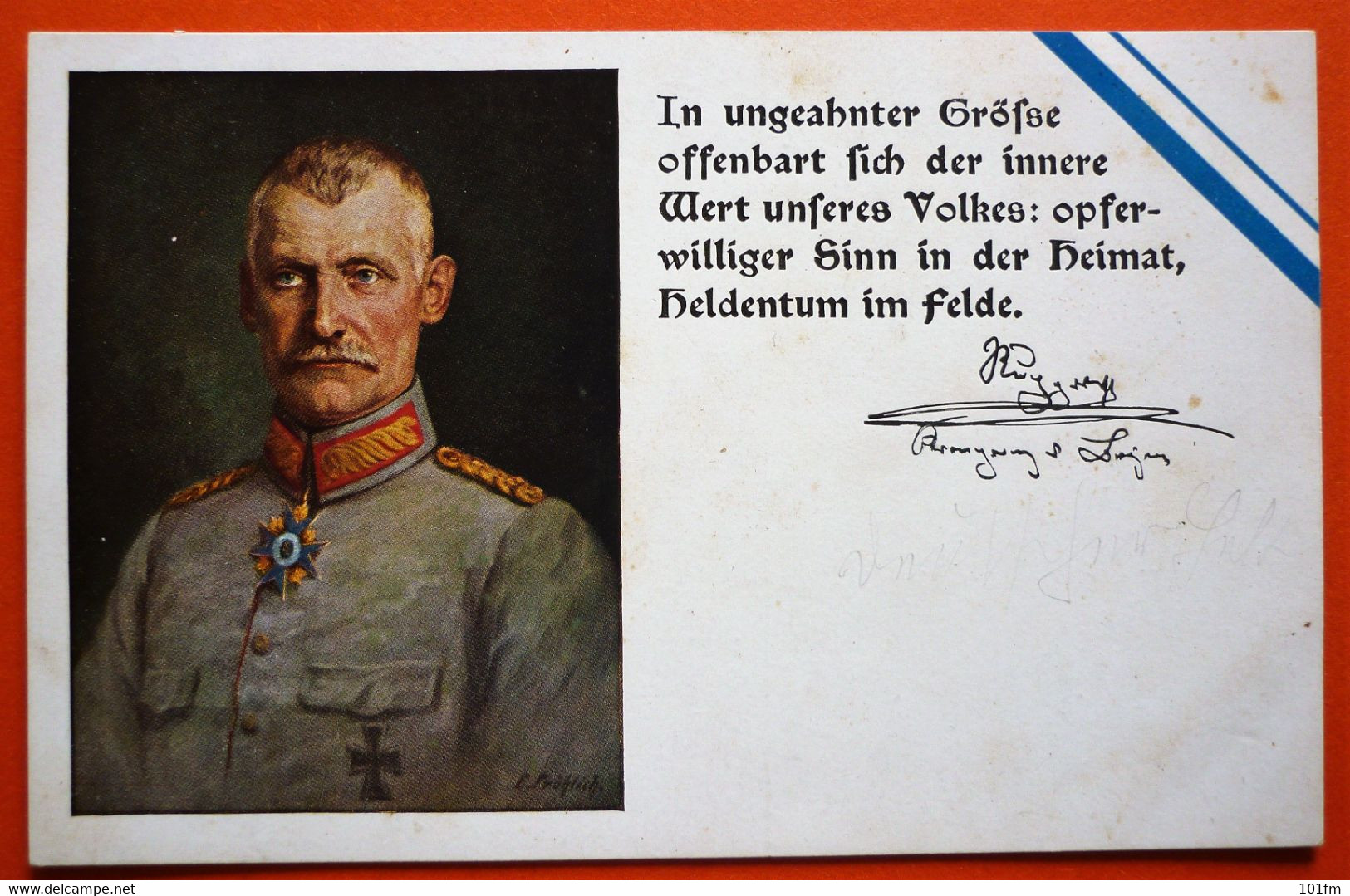 WAR 1914 - 18 , GERMAN GENERAL TO IDENTIFY - Oorlog 1914-18