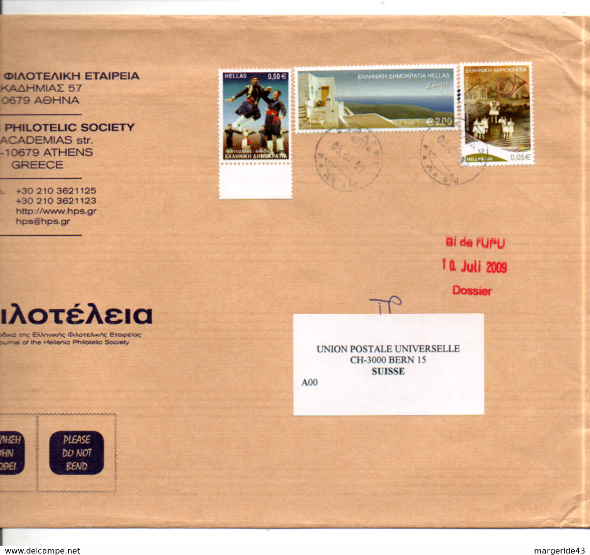 TCHEQUIE AFFRANCHISSEMENT COMPOSE SUR LETTRE POUR LA SUISSE 2009 - Covers & Documents