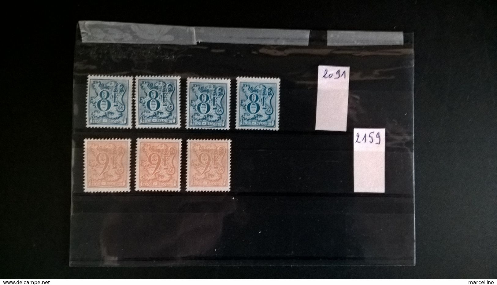 Lot timbres Lion et banderole Neufs sans charnières Voir scans et description SVP