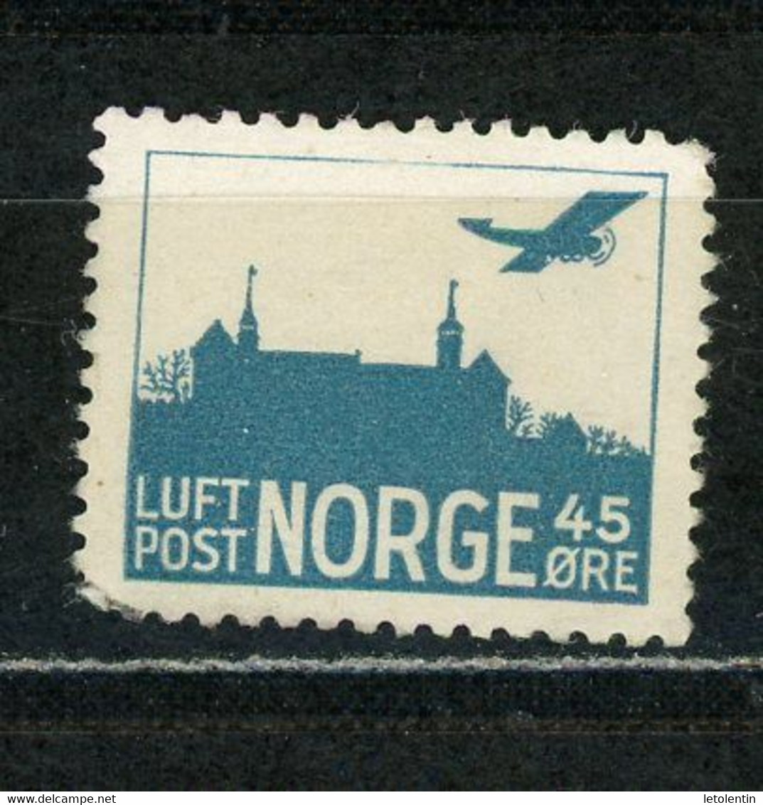 NORVEGE : POSTE AERIENNE - Yvert N° 1 (*) 19,5 MM - Unused Stamps