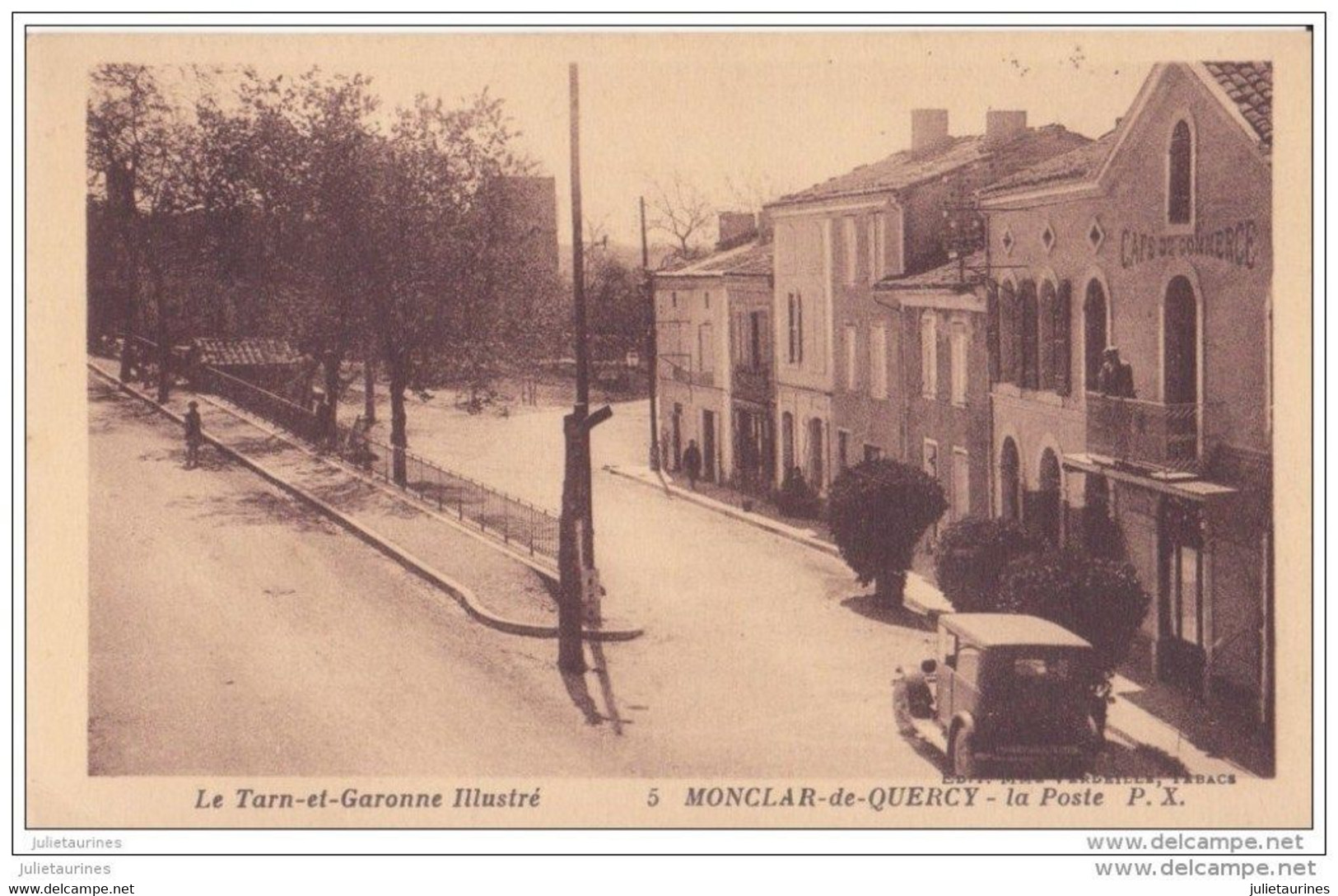 82 MONCLAR DE QUERCY LA POSTE CPA BON ÉTAT - Montaigu De Quercy