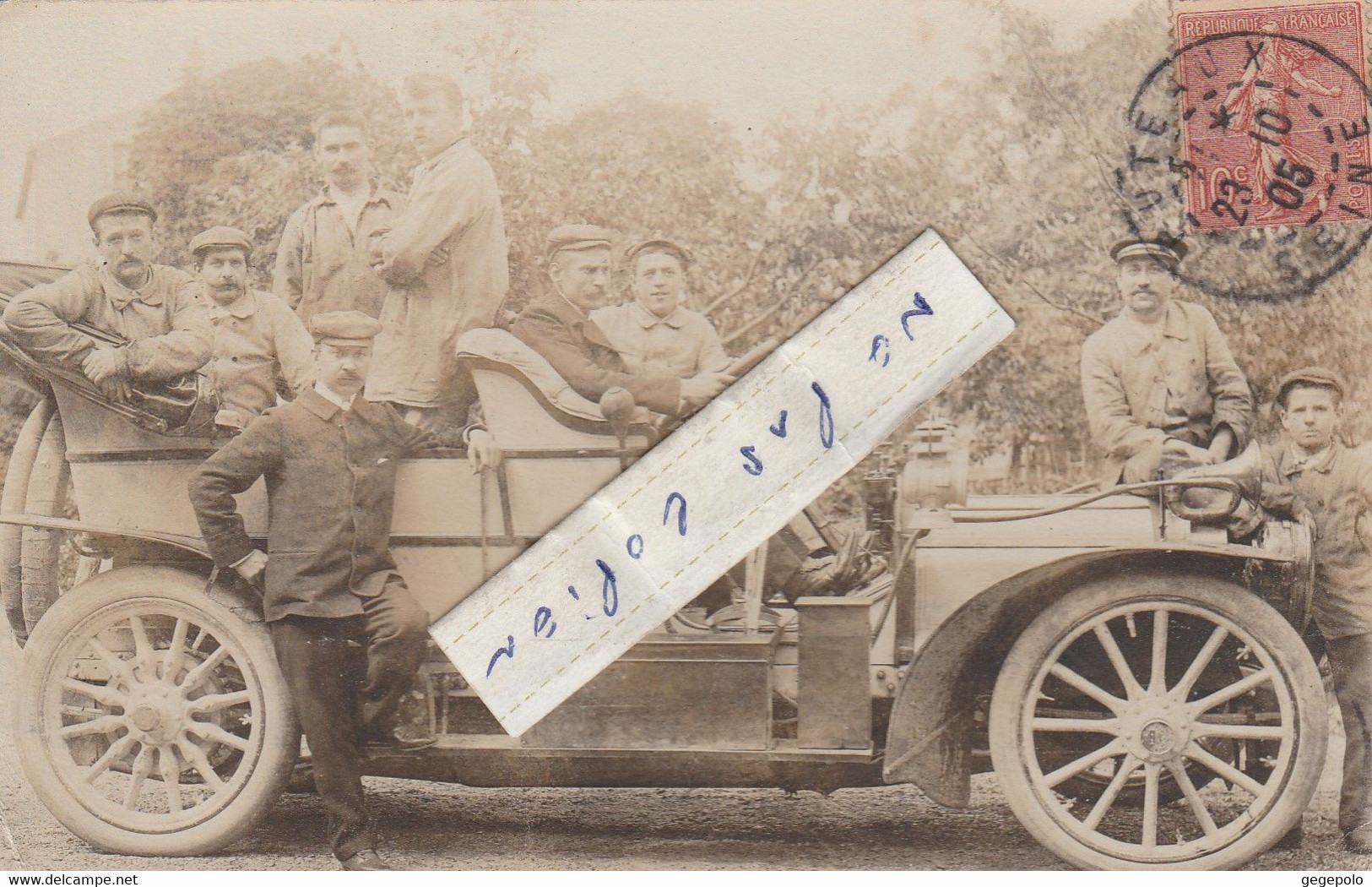 PUTEAUX - On Pose Dans Une Très Belle Automobile En 1905  ( Carte Photo ) - Puteaux