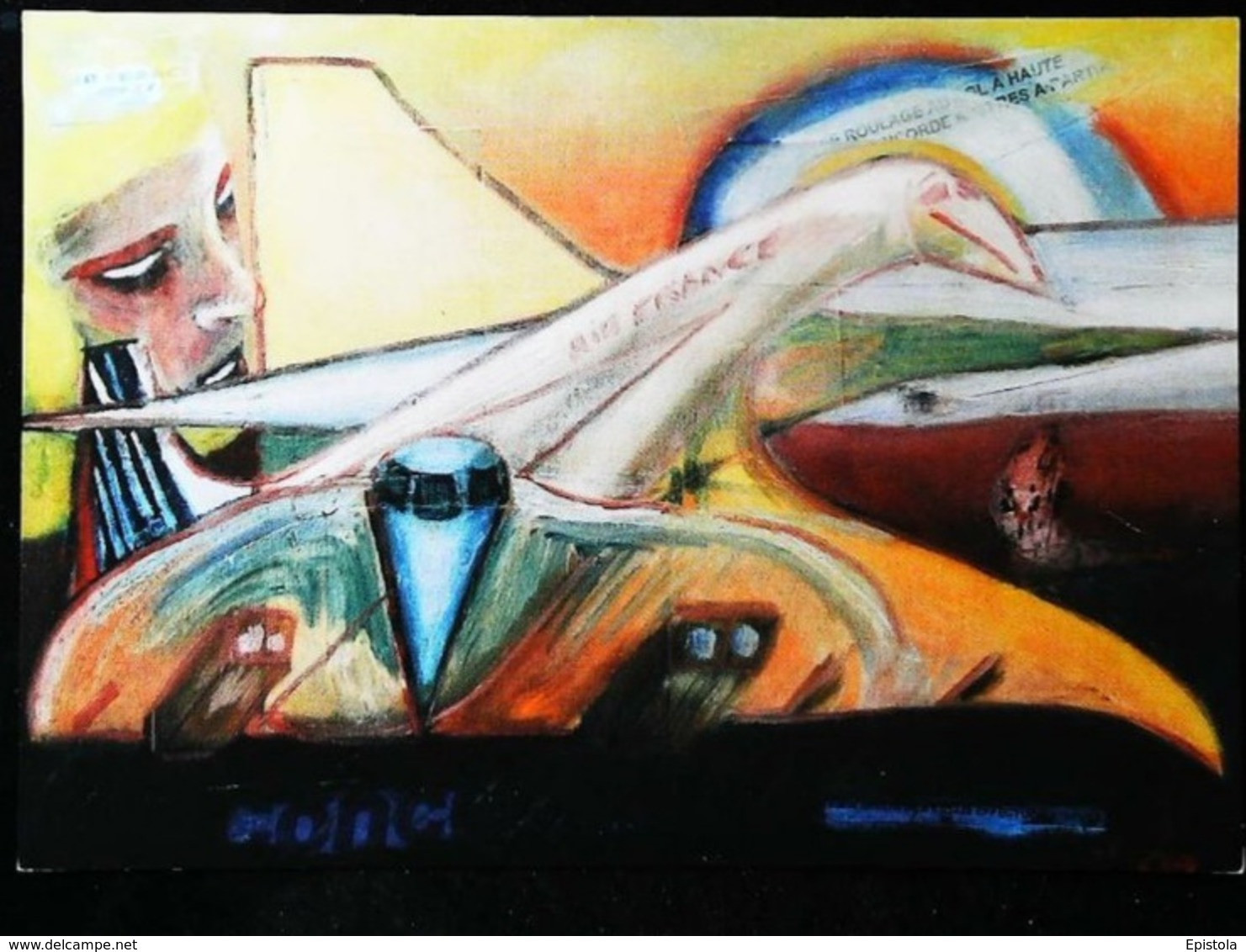 2001 CONCORDE Air France FG-BTSD    - Illustration  Tirage  250  Ex.  "Essai De Roulage "   Edt Cdi-milcarte - Incidenti