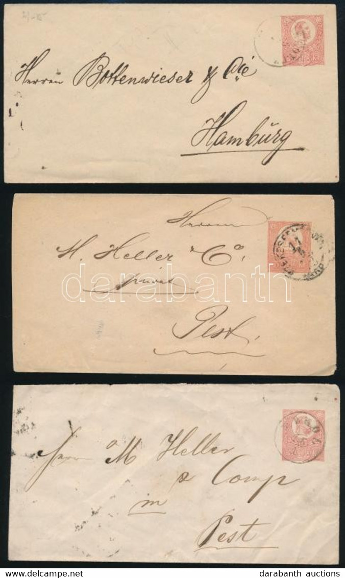 1871-1875 8 Db 5kr Díjjegyes Boríték (ex Bánfalvy) - Sonstige & Ohne Zuordnung