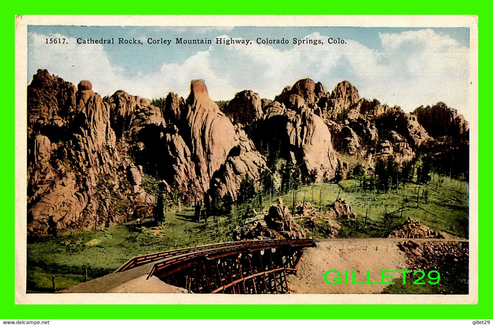 COLORADO SPRINGS, CO - CATHEDRAL ROCKS, CORLEY MOUNTAIN HIGHWAY - AT CLYDE, ON THE ROAD TO CRIPPLE CREEK - - Colorado Springs