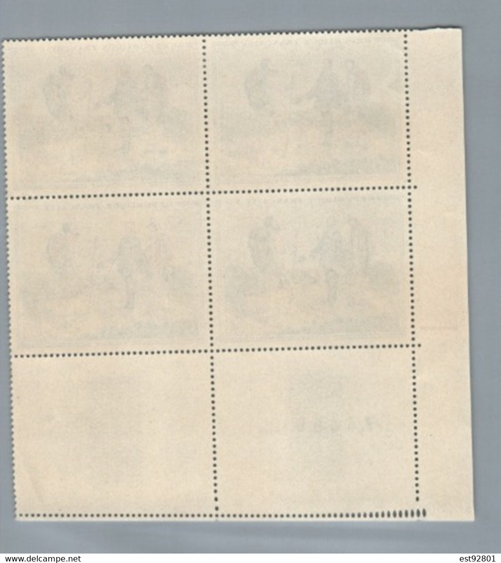 FRANCE 1962 - Yv 1363  - Bloc De 4 Neuf** - Unused Stamps