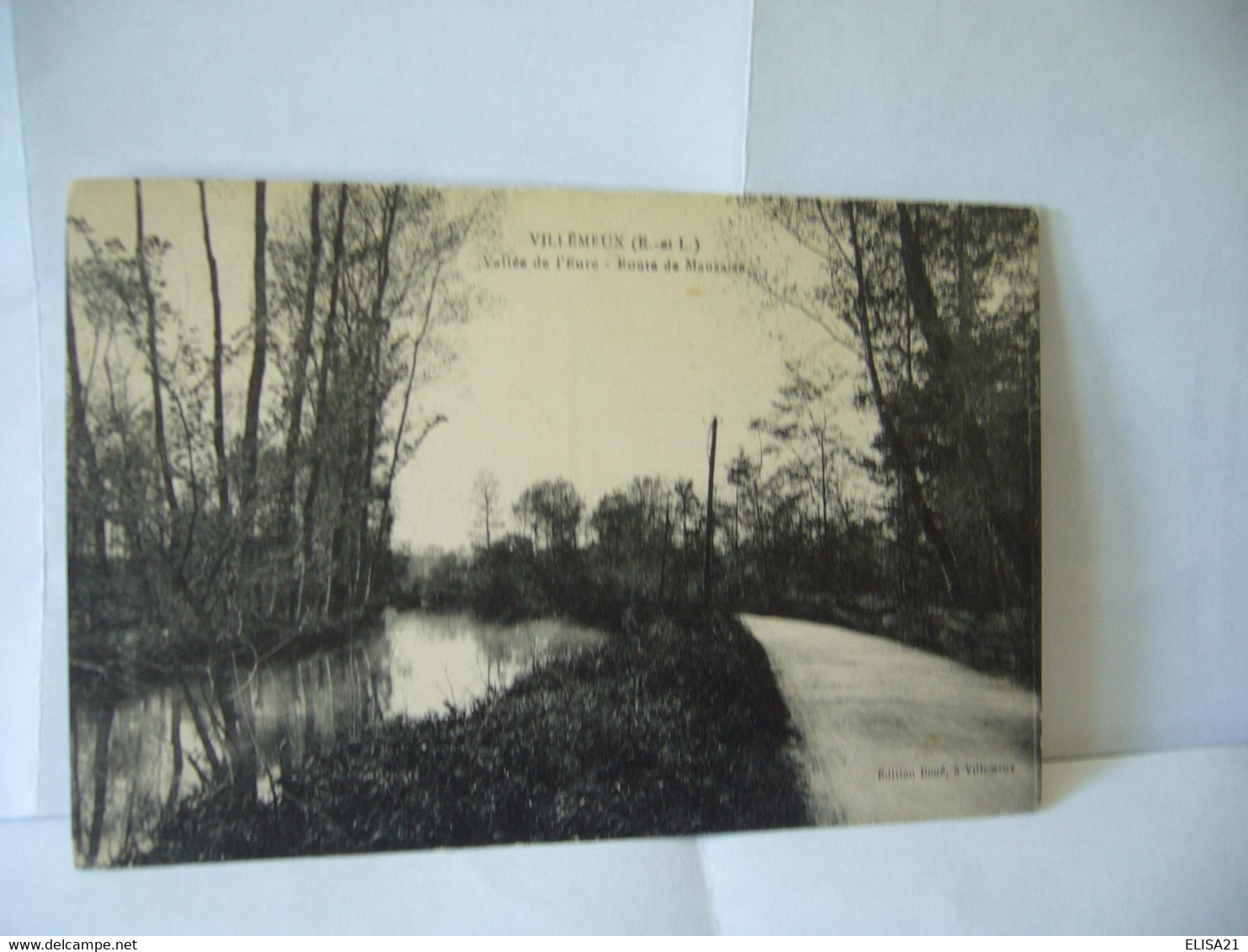 VILLEMEUX VILLEMEUX SUE EURE 28 EURE ET LOIR VALLEE DE L'EURE ROUTE DE MAUZAIRE CPA 1938 EDITION BOUE A VILLEMEUX - Villemeux-sur-Eure