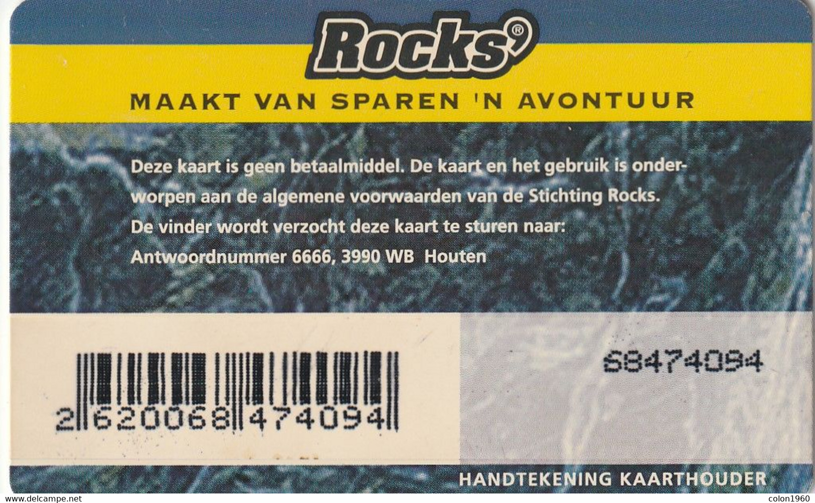 HOLANDA. ROCKS. PERSONAL. SUPER DE BOER. TEXACO. (223) - Non Classificati