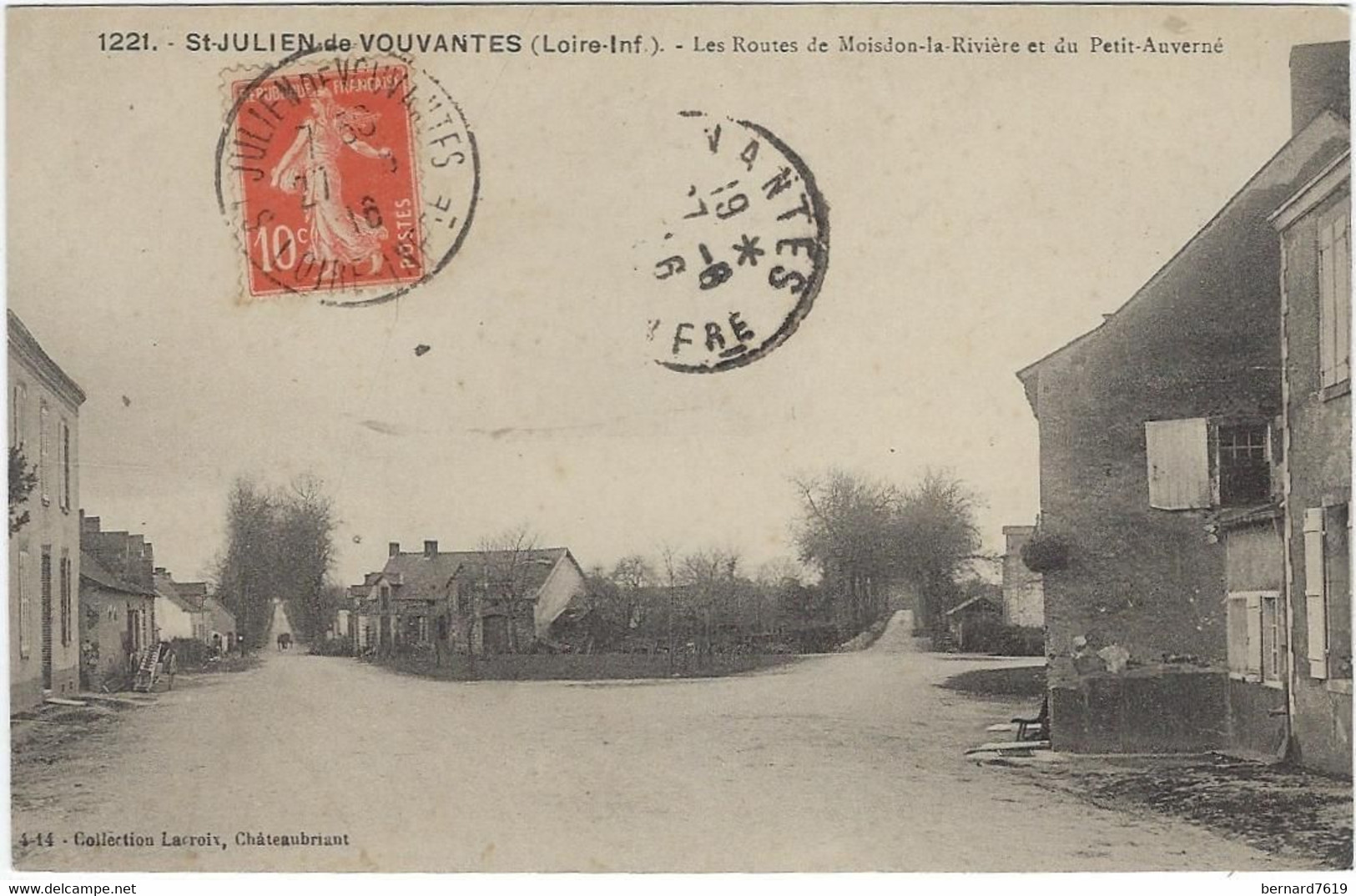 44  Saint Julien De  Vouvantes  -  Les Routes De  Moisdon La Riviere  Et Dupetitauverne - Saint Julien De Vouvantes
