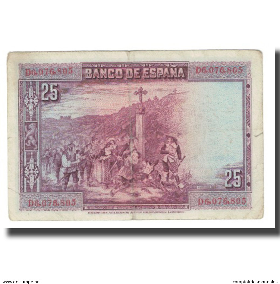 Billet, Espagne, 25 Pesetas, 1928, 1928-08-15, KM:74b, TTB - 1-2-5-25 Pesetas