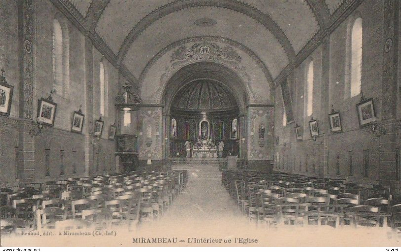 MIRAMBEAU. - L'Intérieur De L'Eglise - Mirambeau