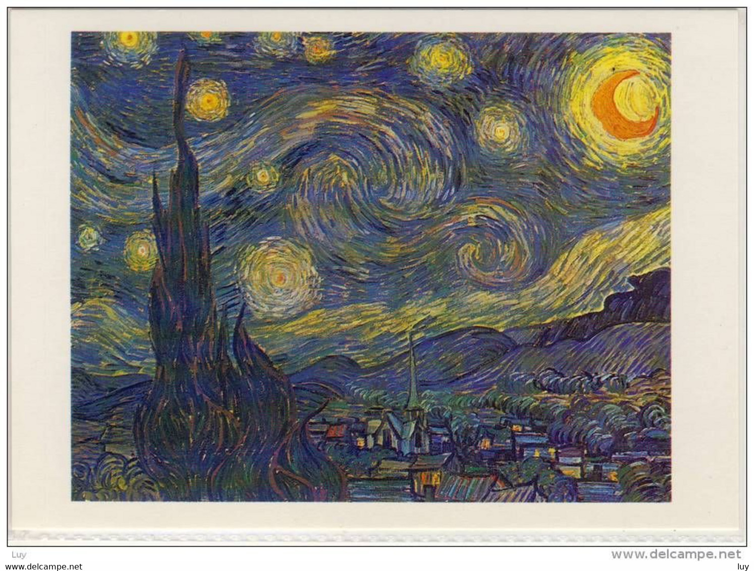Art - VINCENT Van GOGH, Peinture, Painting - Sternennacht (peinture, Saint-Rémy 1889) - Van Gogh, Vincent