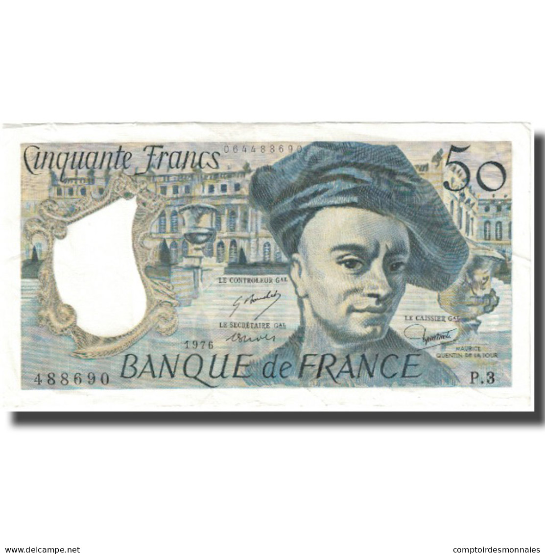 France, 50 Francs, Quentin De La Tour, 1976, SUP, Fayette:67.1, KM:152a - 50 F 1976-1992 ''quentin De La Tour''