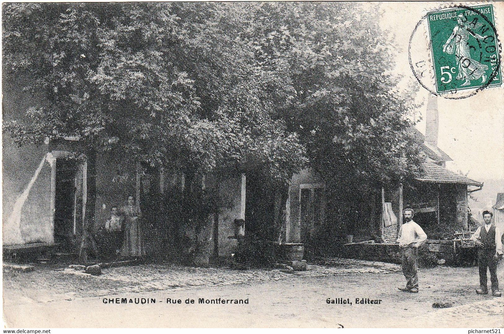 CHEMAUDIN (Doubs) - Rue De Montferrand - Edition Gaillot. Circulée En 1908. Bon état. - Altri & Non Classificati